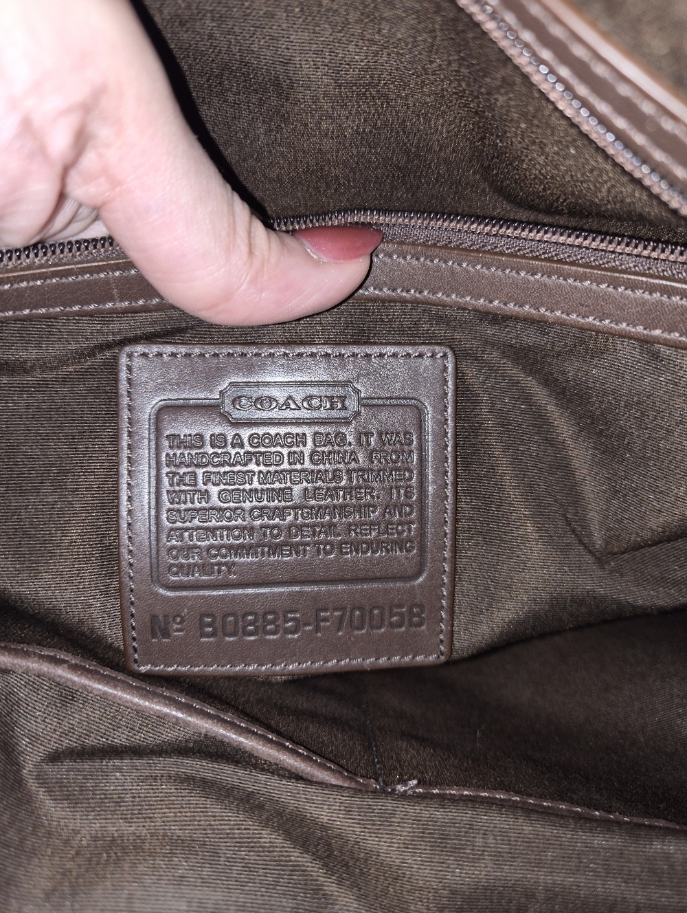 Coach Brown Signature Canvas Laptop Briefcase - Picture 4 of 7